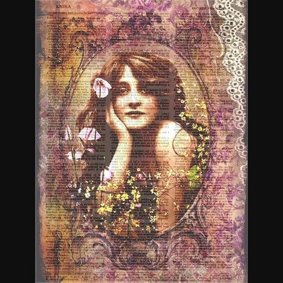 Sweet Hippie Vintage Dictionary Art Print - Picture 1 of 3